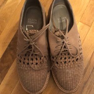 Eileen Fisher stacked loafers